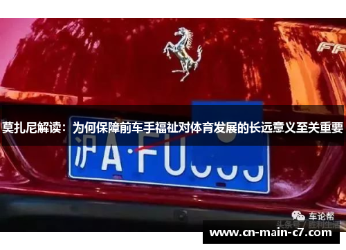 莫扎尼解读:为何保障前车手福祉对体育发展的长远意义至关重要 莫扎尼解读:为何保障前车手福祉对体育发展的长远意义至关重要