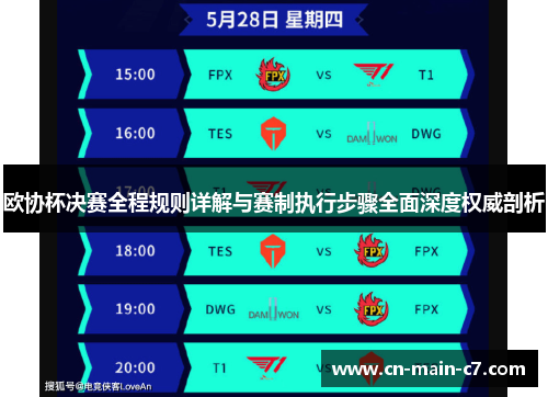 欧协杯决赛全程规则详解与赛制执行步骤全面深度权威剖析